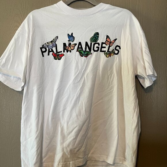 Palm Angels Butterfly Print Boxy T-Shirt – Size XL (16–18) – Like New - Picture 1 of 2